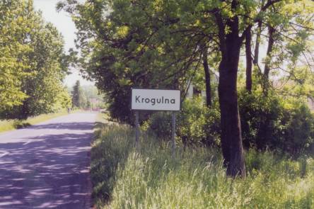 Krogullno, Ortseingang von St�del kommend